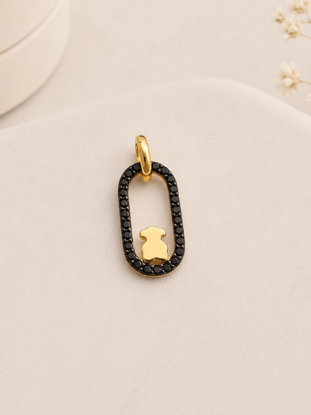 PENDANT 925 GOLD PLATING OVER SILVER AND CAMILLE SPINELS